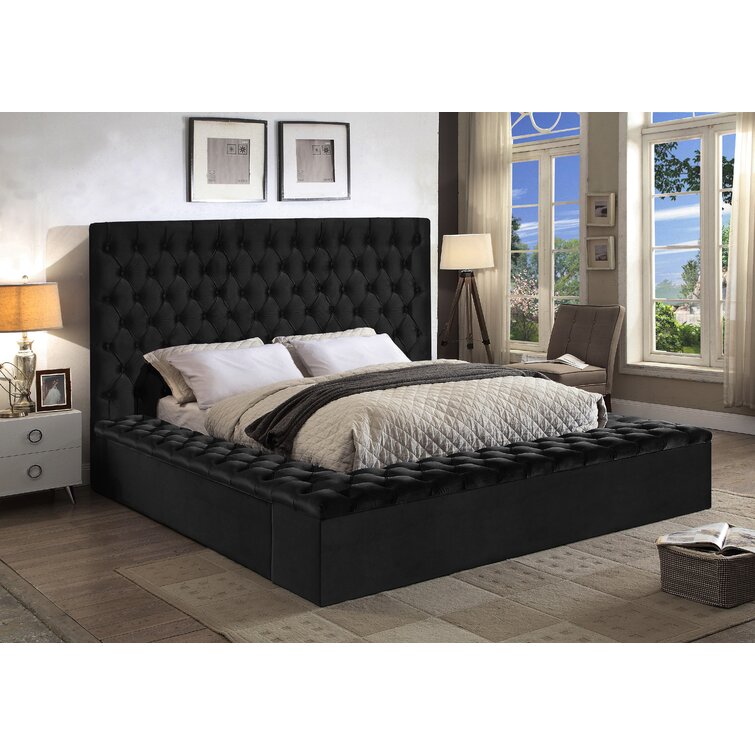 Aslef king upholstered low profile storage platform bed 2024 orren ellis